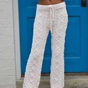 POL Cable Knit Lounge Pants - Size S
